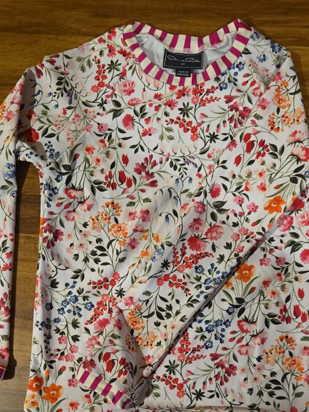 Oscar de la Renta White Swim Top and Skirt Size 8Y